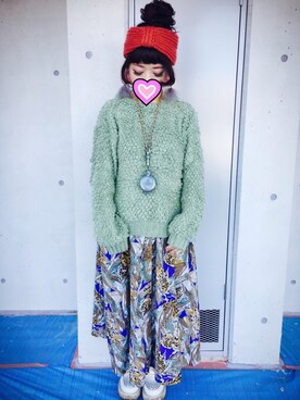 「RNA」｜「アイテム（ラッピングキット）」を使った、judieさん（レディース・148cm）の冬コーディネート