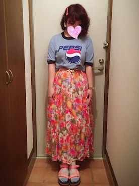 「RNA」｜「アイテム（アナログ腕時計）」を使った、judieさん（レディース・148cm）の夏コーディネート