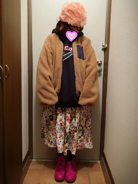 「RNA」｜「アイテム（ブルゾン）」を使った、judieさん（レディース・148cm）の冬コーディネート
