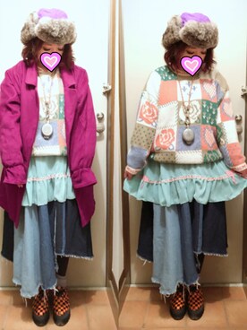 「ドレスシューズ」｜「アイテム（キャミソール）」を使った、judieさん（レディース・148cm）の冬コーディネート