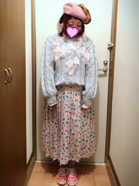 「COACH」｜「アイテム（ハンチング/ベレー帽）」を使った、judieさん（レディース・148cm）の春コーディネート