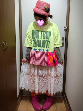 「RNA SWEAT（アールエヌエースウェット）のアイテム」を使った、judieさん（レディース・148cm）の春コーディネート