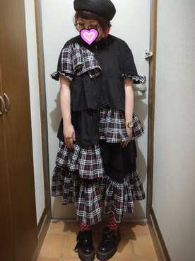 「RNA」｜「アイテム（シャツワンピース）」を使った、judieさん（レディース・148cm）の夏コーディネート
