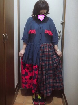 「RNA」｜「アイテム（アナログ腕時計）」を使った、judieさん（レディース・148cm）の夏コーディネート
