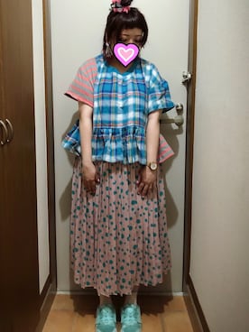 「RNA」｜「アイテム（アナログ腕時計）」を使った、judieさん（レディース・148cm）の夏コーディネート