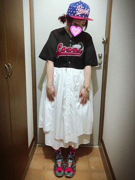 「RNA」｜「アイテム（アナログ腕時計）」を使った、judieさん（レディース・148cm）の夏コーディネート