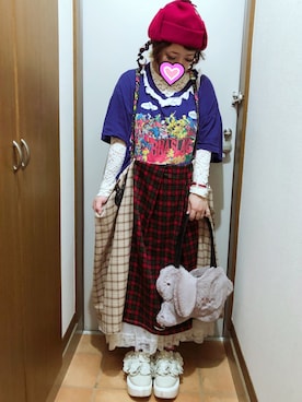 「RNA SWEAT（アールエヌエースウェット）のアイテム」を使った、judieさん（レディース・148cm）の秋コーディネート