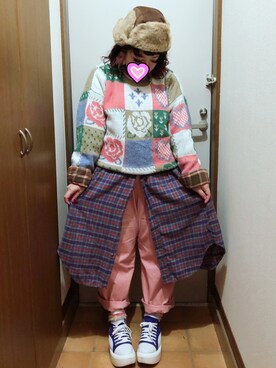 「amatunal（アマチュナル）のアイテム（パンツ）」を使った、judieさん（レディース・148cm）の冬コーディネート