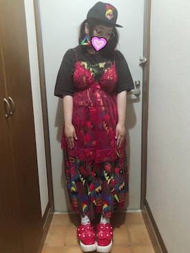 「HALFMAN（ハーフマン）のアイテム」を使った、judieさん（レディース・148cm）の夏コーディネート