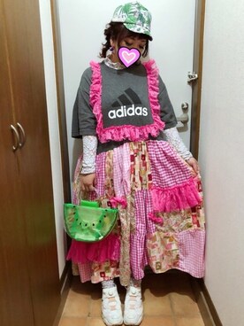 「w closet」｜「アイテム（帽子）」を使った、judieさん（レディース・148cm）の秋コーディネート