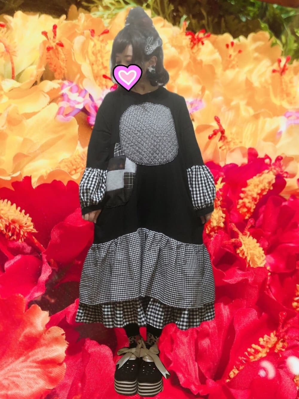 HEIHEI 厚底 シューズ heiheiリボンブーツMサイズエナメルホワイト