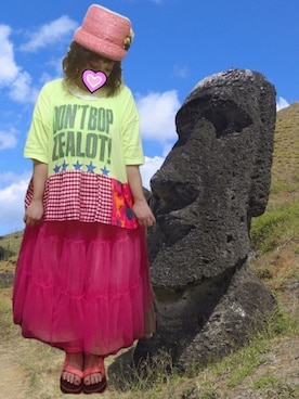 「amatunal（アマチュナル）のアイテム（パンツ）」を使った、judieさん（レディース・148cm）の夏コーディネート