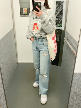 「FLYING TIGERS（フライングタイガー）のアイテム」を使った、KRNさん（レディース・155cm）の春コーディネート