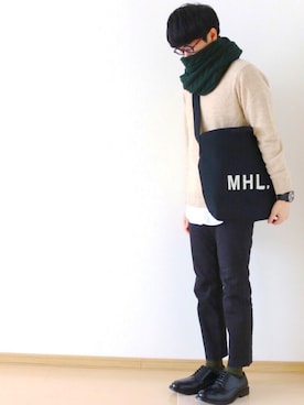 「mercibeaucoup,（メルシーボークー）のアイテム（腕時計）」を使った、naokiさん（メンズ・170cm）の秋コーディネート