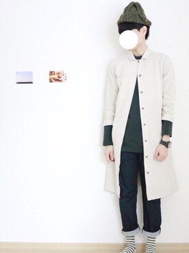 「mercibeaucoup,（メルシーボークー）のアイテム（腕時計）」を使った、naokiさん（メンズ・170cm）の秋コーディネート