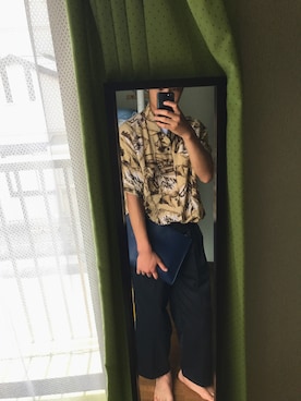 「古着のアイテム（Tシャツ/カットソー、ベージュ系）」を使った、野田はるとさん（メンズ）の夏コーディネート