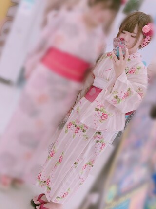 Ank Rouge アンクルージュ の Rosestripe浴衣set 浴衣 Wear