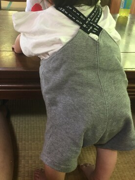 「COMME CA ISM（コムサイズム）のアイテム（オールインワン・サロペット）」を使った、hiii.さん（キッズ・90cm）の夏コーディネート