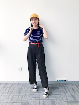 「CONVERSE（コンバース）のCONVERSE コンバース ジャック パーセル / JACK PURCEL（スニーカー）」を使った、肉兔酱さん（レディース・159cm）の秋コーディネート