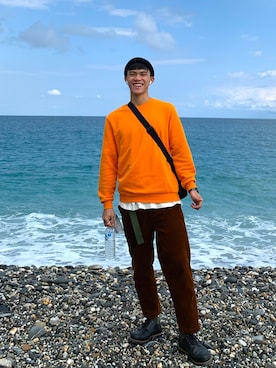 「Heather（ヘザー）のアイテム」を使った、Ray  さん（メンズ・176cm）の冬コーディネート