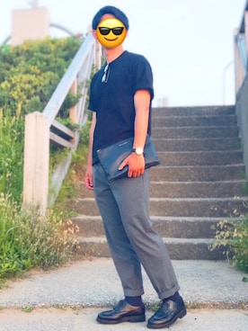 「ポールスミス」｜「アイテム（アナログ腕時計）」を使った、Kenshiroさん（メンズ・177cm）の春コーディネート
