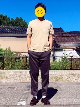 「ポールスミス」｜「アイテム（アクセサリー）」を使った、Kenshiroさん（メンズ・177cm）の秋コーディネート