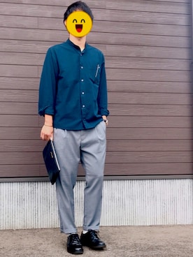 「ポールスミス」｜「アイテム（アクセサリー）」を使った、Kenshiroさん（メンズ・177cm）の秋コーディネート
