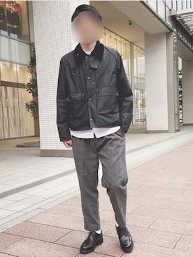 「パラブーツ」｜「アイテム（ブルゾン）」を使った、Kenshiroさん（メンズ・177cm）の春コーディネート