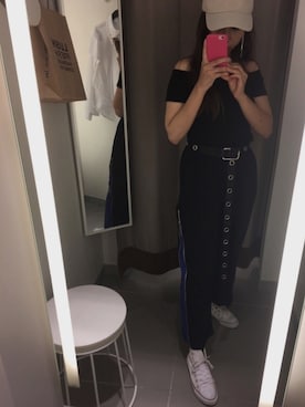 「A.D.G（エーディージー）のアイテム」を使った、Menさん（レディース・158cm）の秋コーディネート