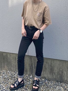 「INTER FACTORY（インターファクトリー）のWEARISTA tai × INTER FACTORY　シルバーネックレス（ネックレス、シルバー系）」を使った、idakaさん（メンズ・172cm）の春コーディネート