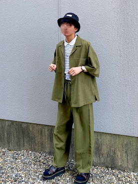 「Paul Smith（ポールスミス）のアイテム（アクセサリー）」を使った、idakaさん（メンズ・171cm）の夏コーディネート
