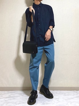 「MONKEY TIME（モンキータイム）のアイテム（その他パンツ）」を使った、idakaさん（メンズ・171cm）の夏コーディネート