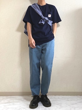 「MONKEY TIME（モンキータイム）のアイテム（その他パンツ）」を使った、idakaさん（メンズ・171cm）の夏コーディネート