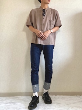 「A.P.C.（アーペーセー）のアイテム（アクセサリー）」を使った、idakaさん（メンズ・171cm）の夏コーディネート