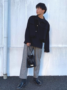「HARE（ハレ）のアイテム（その他アウター）」を使った、idakaさん（メンズ・171cm）の秋コーディネート