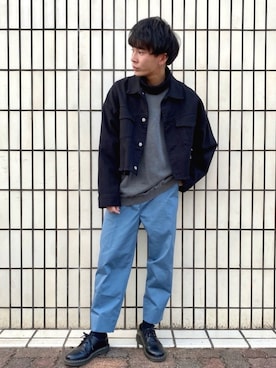 「HARE（ハレ）のアイテム（その他アウター）」を使った、idakaさん（メンズ・171cm）の秋コーディネート