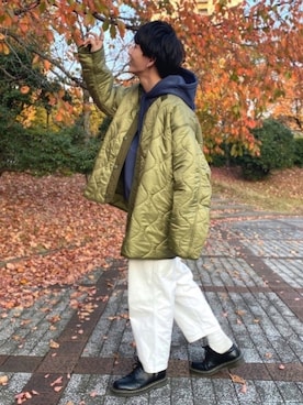 「STUDIOUS（ステュディオス）のアイテム（トップス）」を使った、idakaさん（メンズ・171cm）の秋コーディネート