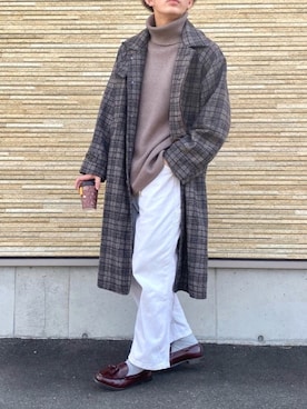 「niko and...（ニコアンド）のアイテム（パンツ）」を使った、idakaさん（メンズ・171cm）の冬コーディネート