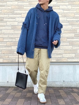 「STUDIOUS（ステュディオス）のアイテム（トップス）」を使った、idakaさん（メンズ・171cm）の冬コーディネート