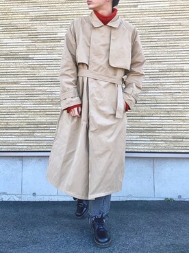 「Adoon plain（アドーンプレーン）のアイテム（トップス）」を使った、idakaさん（メンズ・171cm）の冬コーディネート