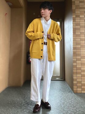 「niko and...（ニコアンド）のアイテム（パンツ）」を使った、idakaさん（メンズ・171cm）の春コーディネート