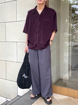 「Dr. Martens（ドクターマーチン）のアイテム（サンダル）」を使った、idakaさん（メンズ・171cm）の夏コーディネート