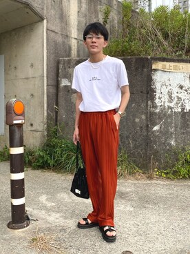 「Dr. Martens（ドクターマーチン）のアイテム（サンダル）」を使った、idakaさん（メンズ・171cm）の夏コーディネート