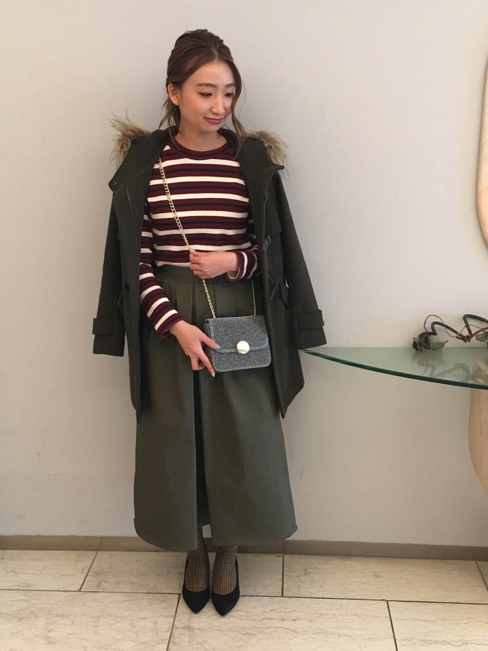 rienda⭐︎ダッフルコ－ト rienda（リエンダ）の「Faux Fur wool ダッフルコート（ダッフル