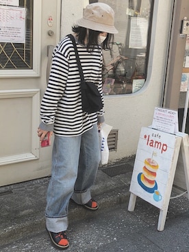 みかみ◎さん（レディース・157cm）の夏コーディネート