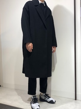 「COS（コス）のアイテム（ステンカラーコート）」を使った、🤹‍♂️さん（メンズ・175cm）の冬コーディネート