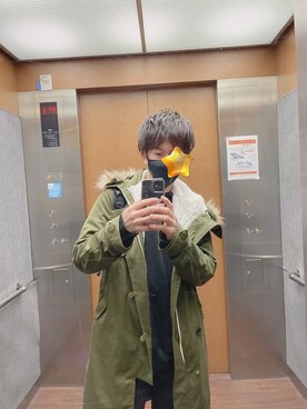 「semantic design（セマンティックデザイン）のアイテム（ジャケット/アウター）」を使った、遊服【ユウフク】さん（メンズ・170cm）の冬コーディネート