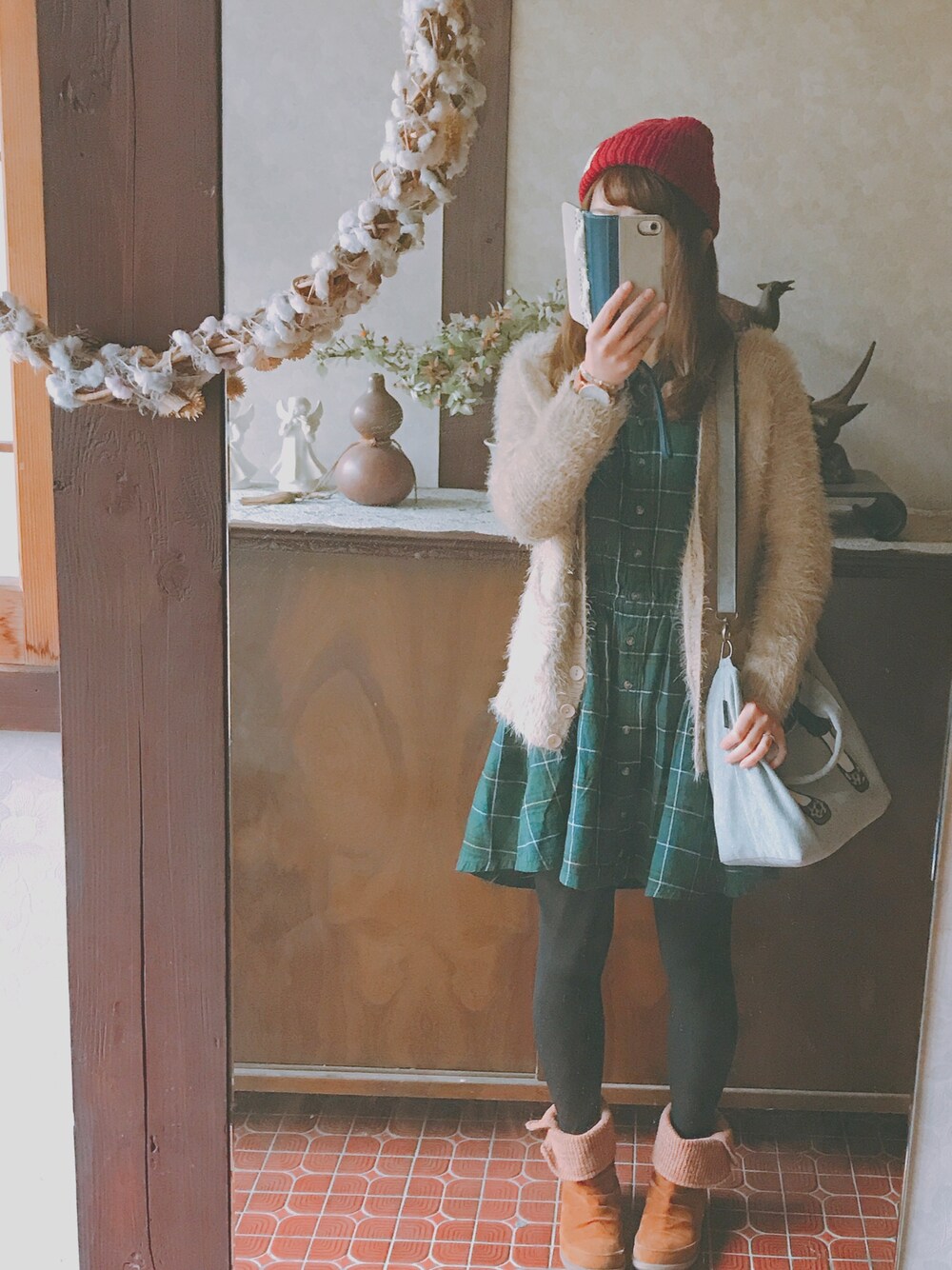 「秋コーデ、cepo.」｜「しまむらのアイテム（ブーツ、ブラウン系）」を使った、kmmyさん（レディース・155cm）の秋コーディネートの1枚目の写真