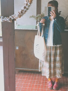 「BAYFLOW」｜「アイテム（その他）」を使った、kmmyさん（レディース・155cm）の春コーディネート