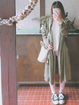 「BAYFLOW」｜「アイテム（その他）」を使った、kmmyさん（レディース・155cm）の春コーディネート